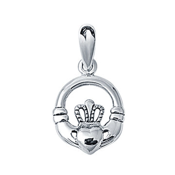 Celtic Heart Charm Pendant 925 Sterling Silver